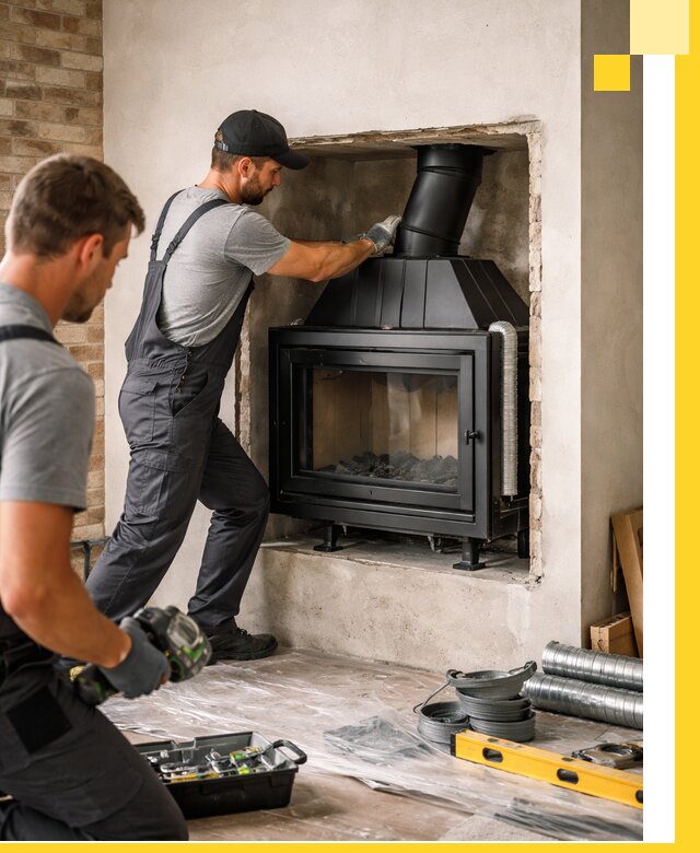 Установка каминных топок в Кстове: монтаж, подключение