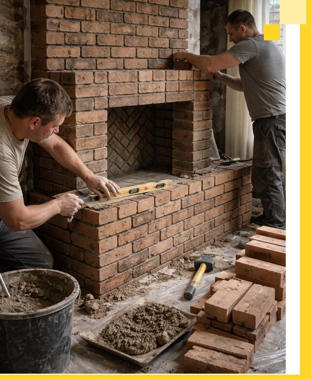 Изготовление и установка кирпичных каминов в Кстове