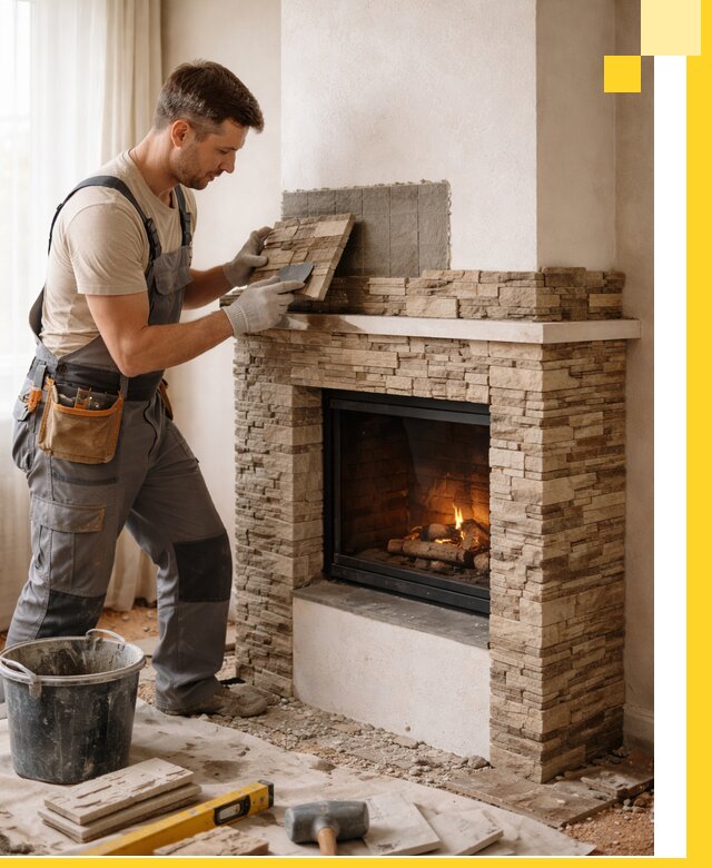 Изготовление и монтаж каминов для дома под ключ в Кстове