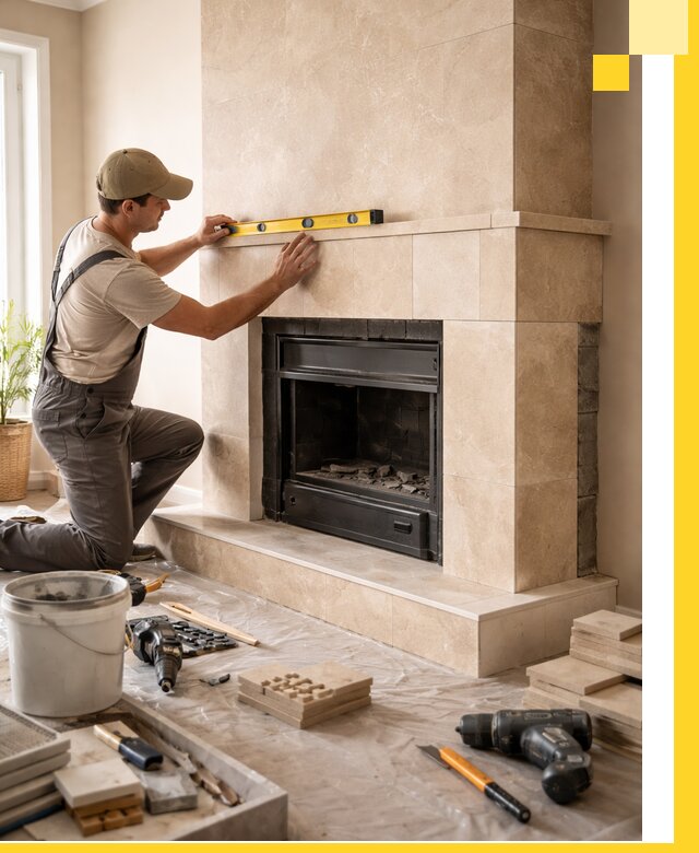 Установка и монтаж каминов в частном доме под ключ в Кстове