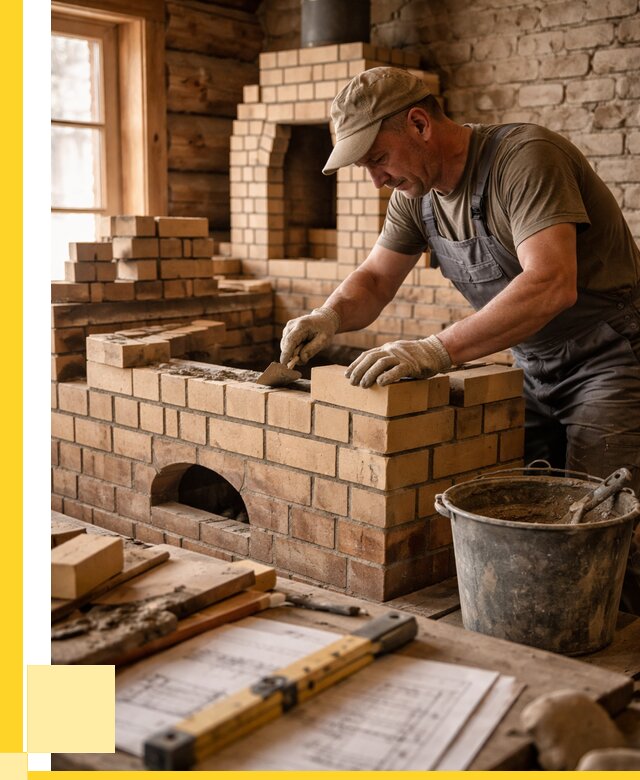 Кладка печей из кирпича в Кстове цены от 30552 р. - ЭриданКсв