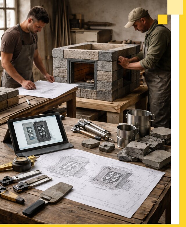 Разработка проектов печей с согласованием и монтажом в Кстове