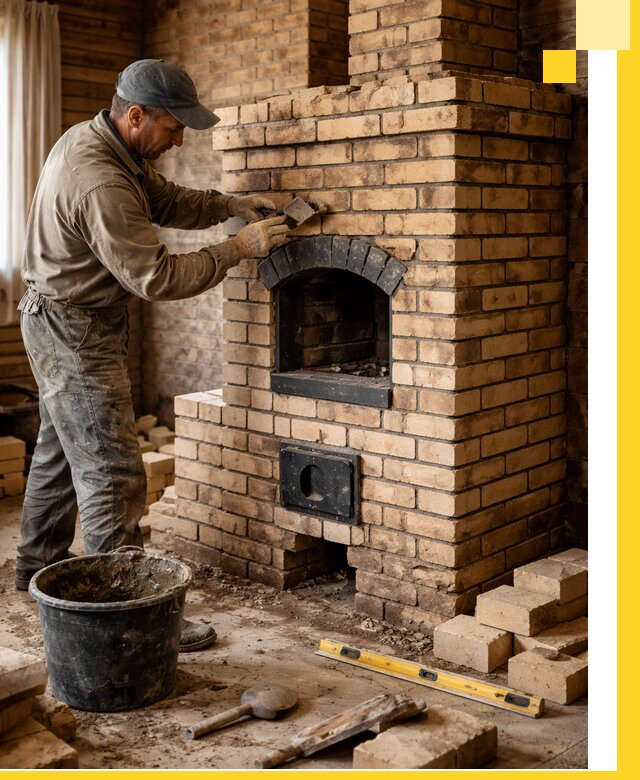 Кирпичные печи под ключ в Кстове: проектирование и кладка