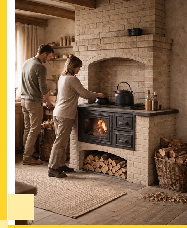 Печи с плитой в Кстове от 45828 р. | ЭриданКсв — кирпичная печь