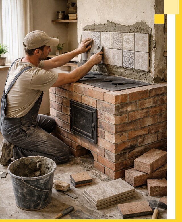 Печи с плитой на заказ монтаж гарантия и сервис в Кстове