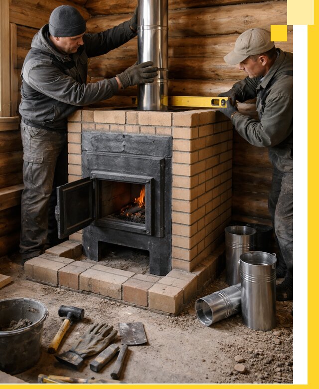 Проектирование, изготовление и установка банных печей в Кстове