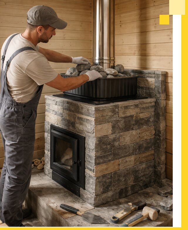 Печи для парной в Кстове, производство, монтаж и обслуживание