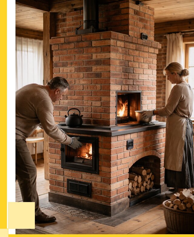 Печи для загородного дома под ключ в Кстове от 81472 р. | ЭриданКсв