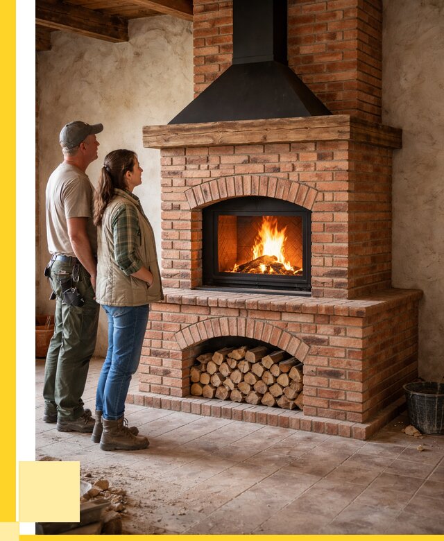 Печи камины из кирпича в Кстове от 122208 р. | ЭриданКсв