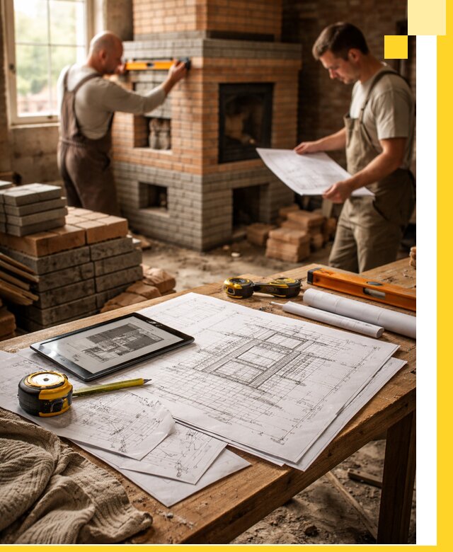 Проекты печей и каминов с индивидуальным дизайном в Кстове