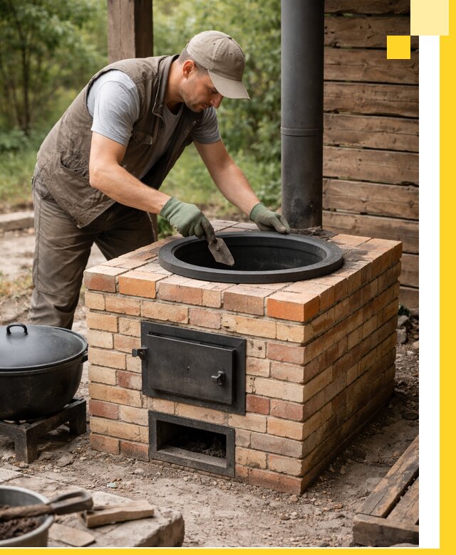 Изготовление и установка печей для казана в Кстове под ключ