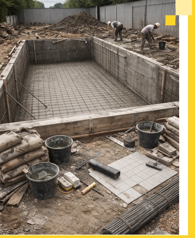 Строительство бассейнов под ключ в Кстове, дизайн и монтаж