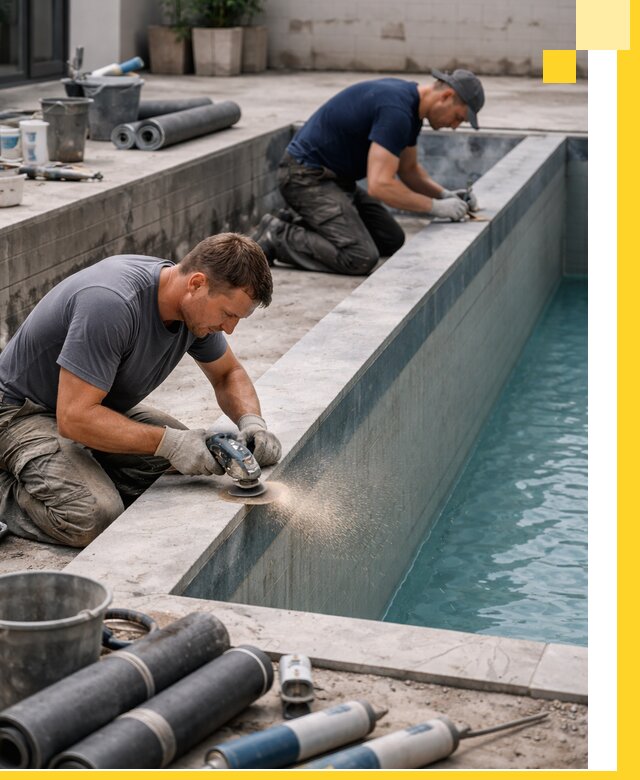 Профессиональный ремонт бассейнов под ключ в Кстове