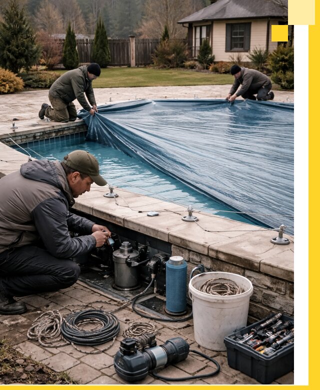 Консервация бассейнов в Кстове: подготовка к длительному хранению