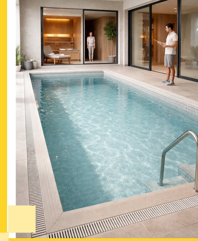 Отделка бассейна пленкой ПВХ в Кстове от 3564 р. - ЭриданКсв