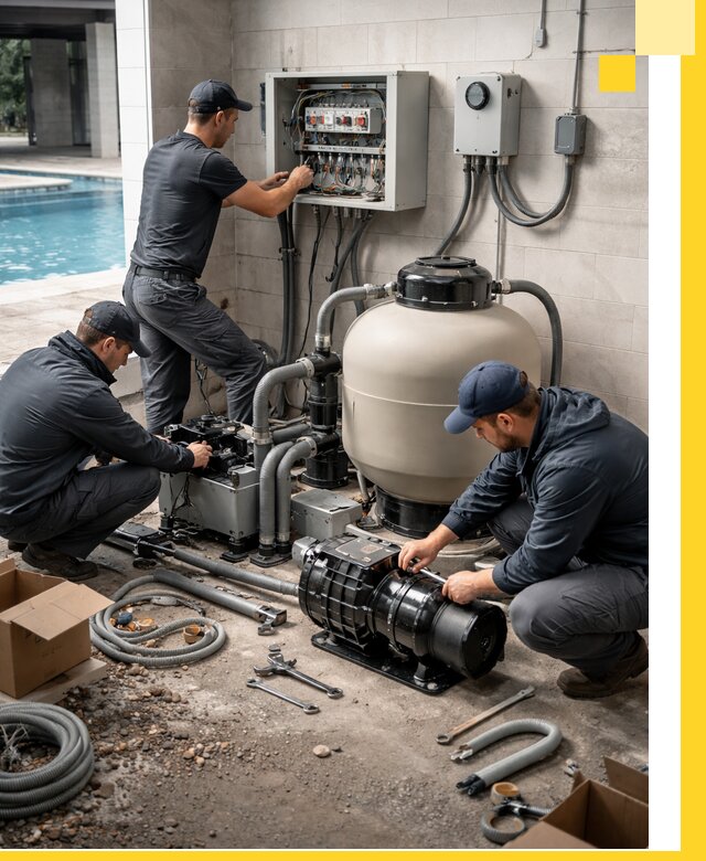 Профессиональный монтаж оборудования для бассейнов в Кстове