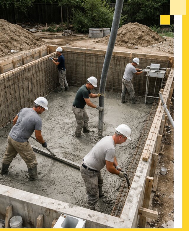 Строительство бетонных бассейнов под ключ в Кстове