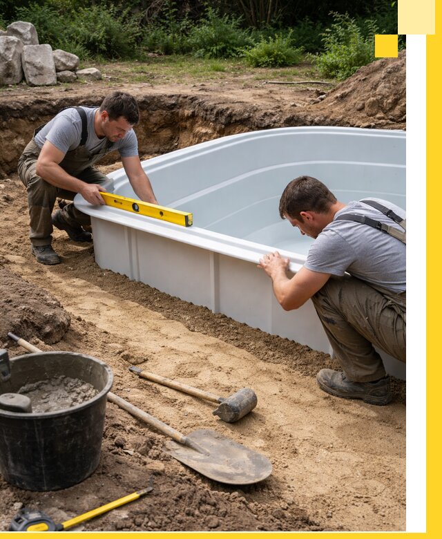 Производство и установка пластиковых бассейнов в Кстове под ключ