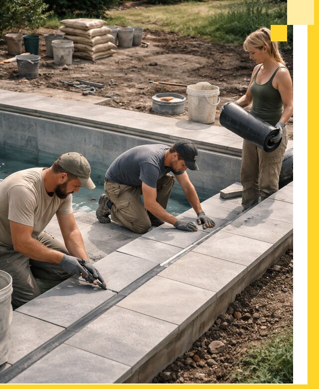 Строительство и монтаж уличных бассейнов под ключ в Кстове