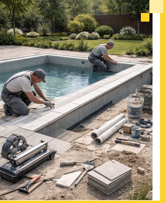 Строительство открытых бассейнов под ключ в Кстове профессионально