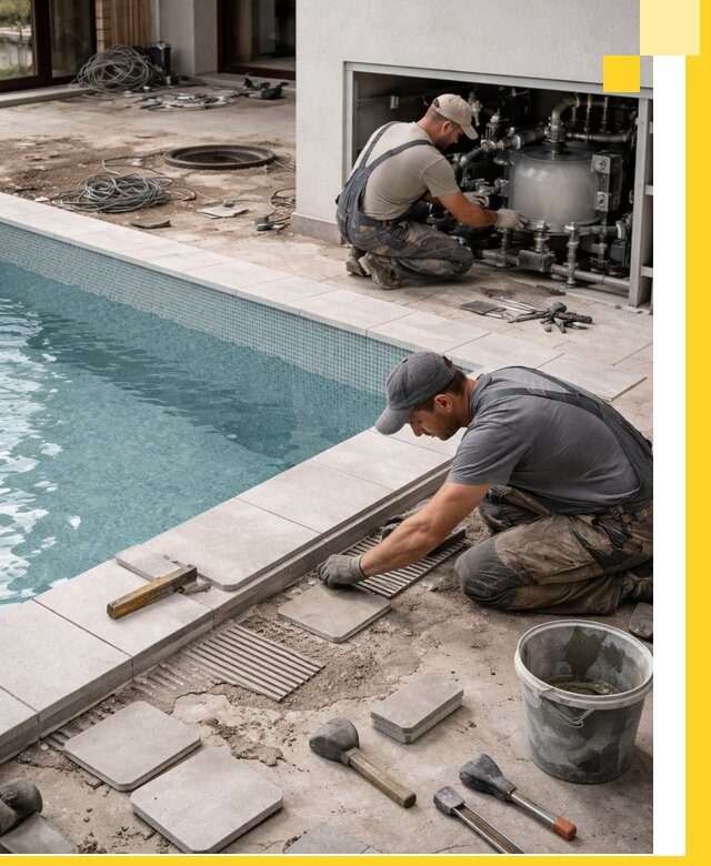 Строительство и монтаж бассейнов в коттедже в Кстове