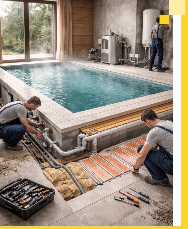 Проектирование и строительство тёплых бассейнов в Кстове