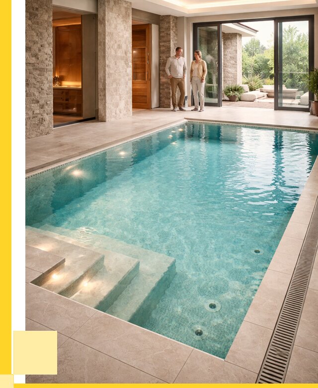 Бассейн во дворе в Кстове: проект, отделка от 1222080 р. | ЭриданКсв