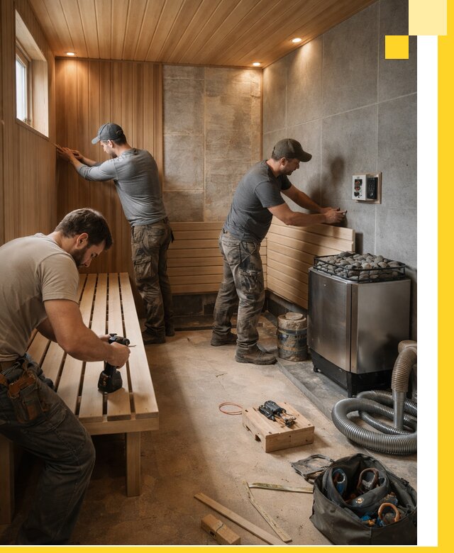 Сауны под ключ в Кстове, проектирование, строительство, отделка
