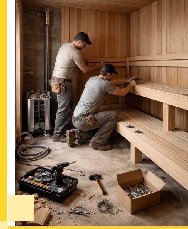 Монтаж саун под ключ в Кстове от 122208 р. | ЭриданКсв