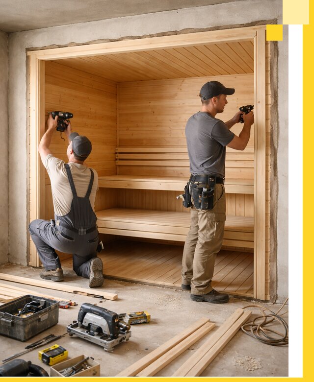 Монтаж саун под ключ в Кстове — проектирование и установка