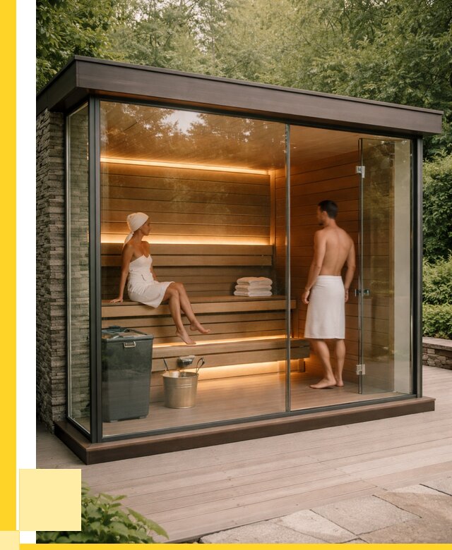 Сауна стеклянная и двери для сауны в Кстове от 254600 р. | ЭриданКсв