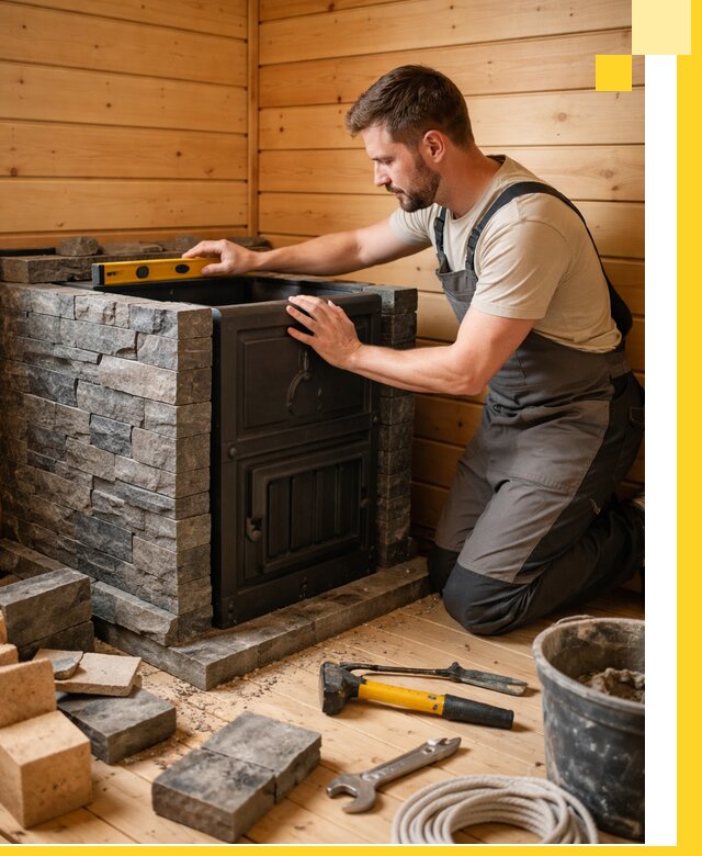 Производство и установка печей для саун под ключ в Кстове