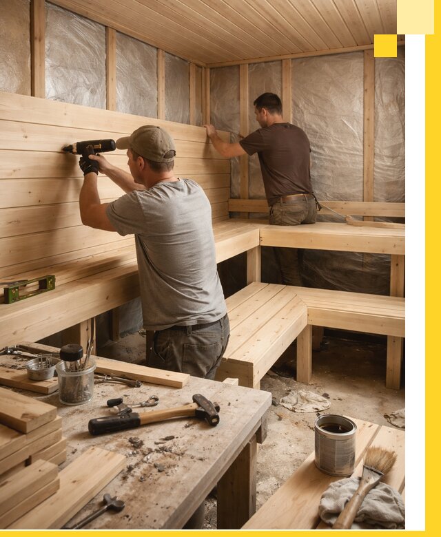 Профессиональная отделка бань и саун под ключ в Кстове