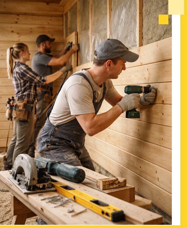 Обшивка бань под ключ в Кстове: отделка стен и потолков