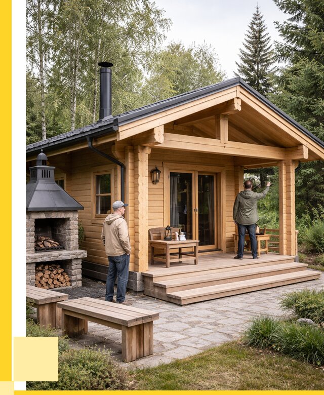 Деревянные бани под ключ в Кстове от 458280 р. | ЭриданКсв