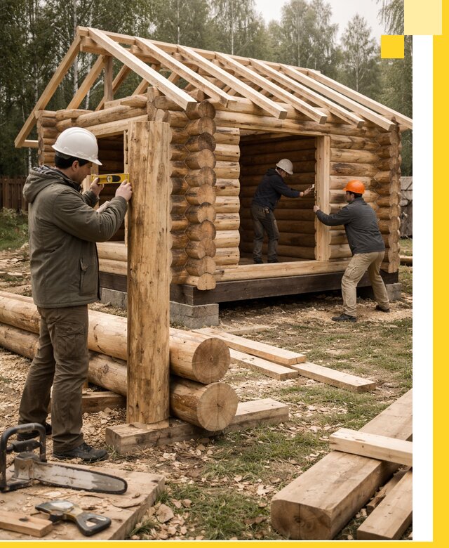 Строительство бань для дачи под ключ в Кстове с доставкой и монтажом