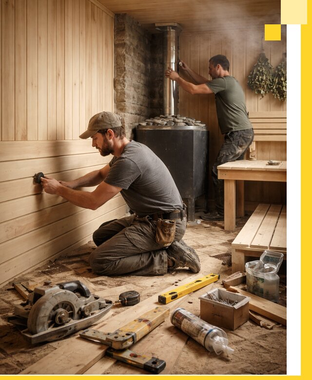 Полное строительство и оснащение парных под ключ в Кстове