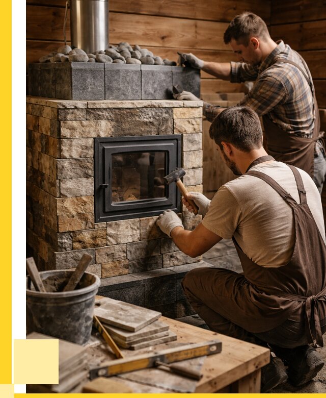 Облицовка банной печи в Кстове от 15276 р. | ЭриданКсв