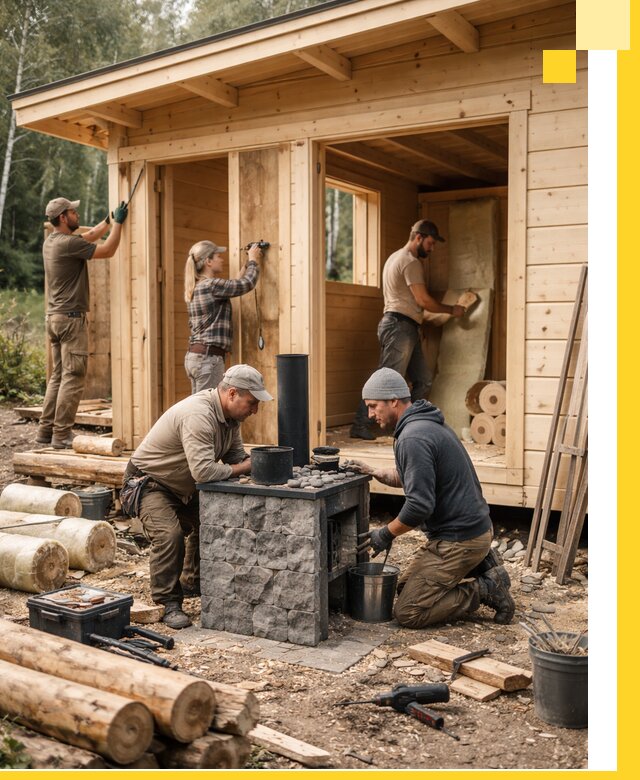 Купить баню под ключ в Кстове строительство монтаж отделка