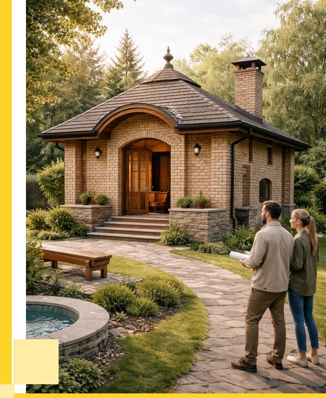 Проект кирпичной бани в Кстове от 30552 р. | ЭриданКсв