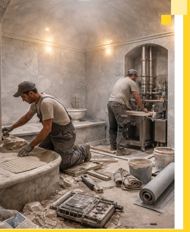 Строительство турецких бань хаммам под ключ в Кстове