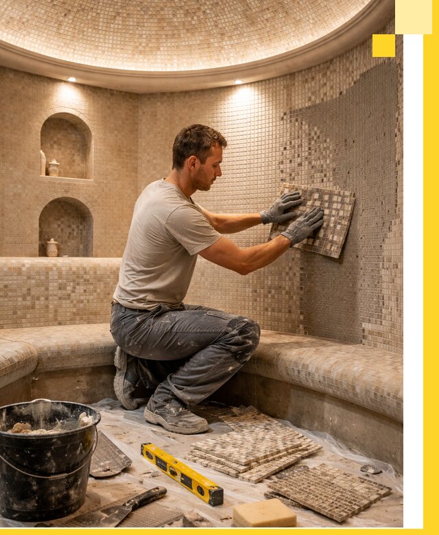 Устройство и монтаж домашнего хамама под ключ в Кстове