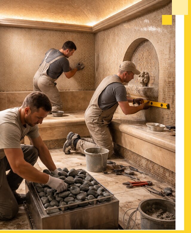 Проектирование и строительство хамама и сауны в Кстове