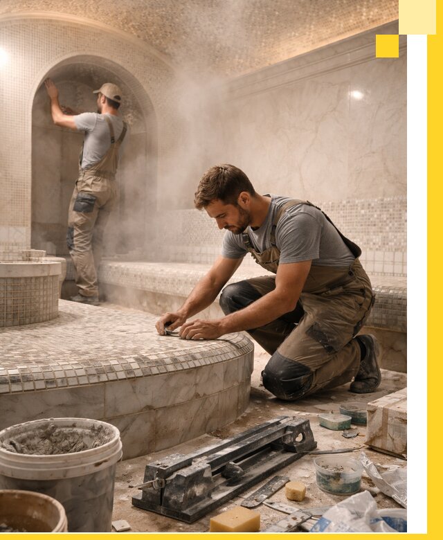 Профессиональный дизайн хамама и SPA под ключ в Кстове