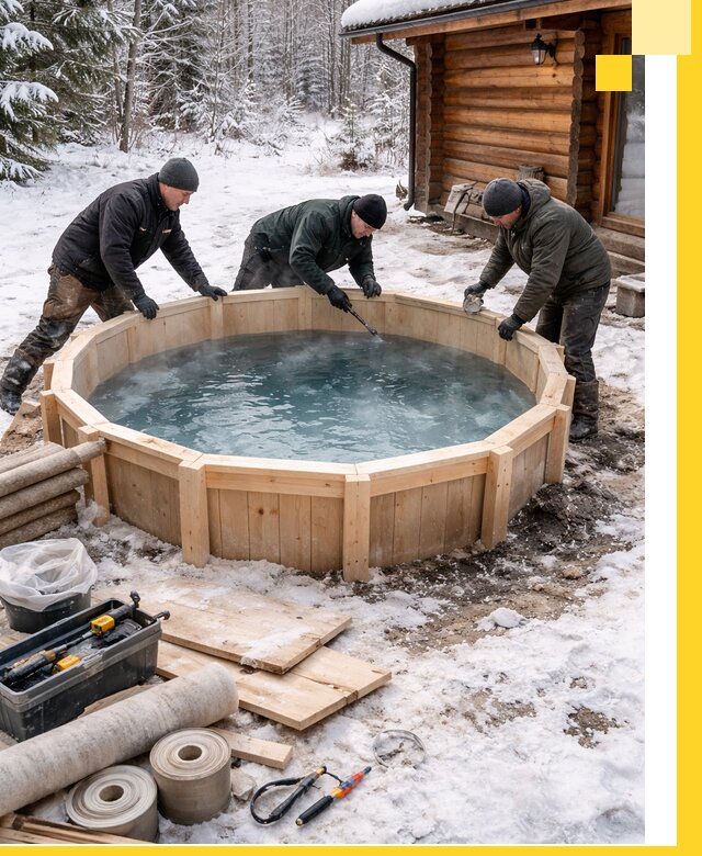 Изготовление и установка ледяных купелей под ключ в Кстове